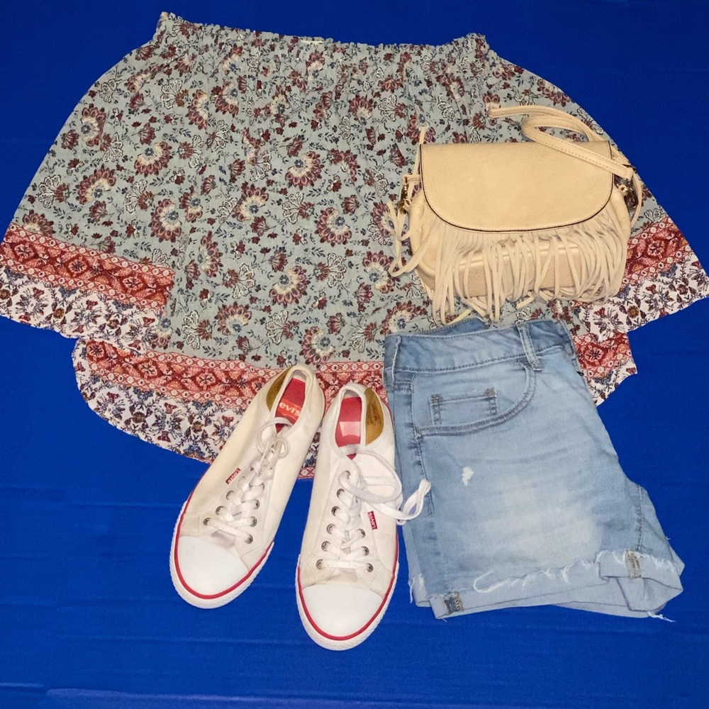 Floral off the shoulder top